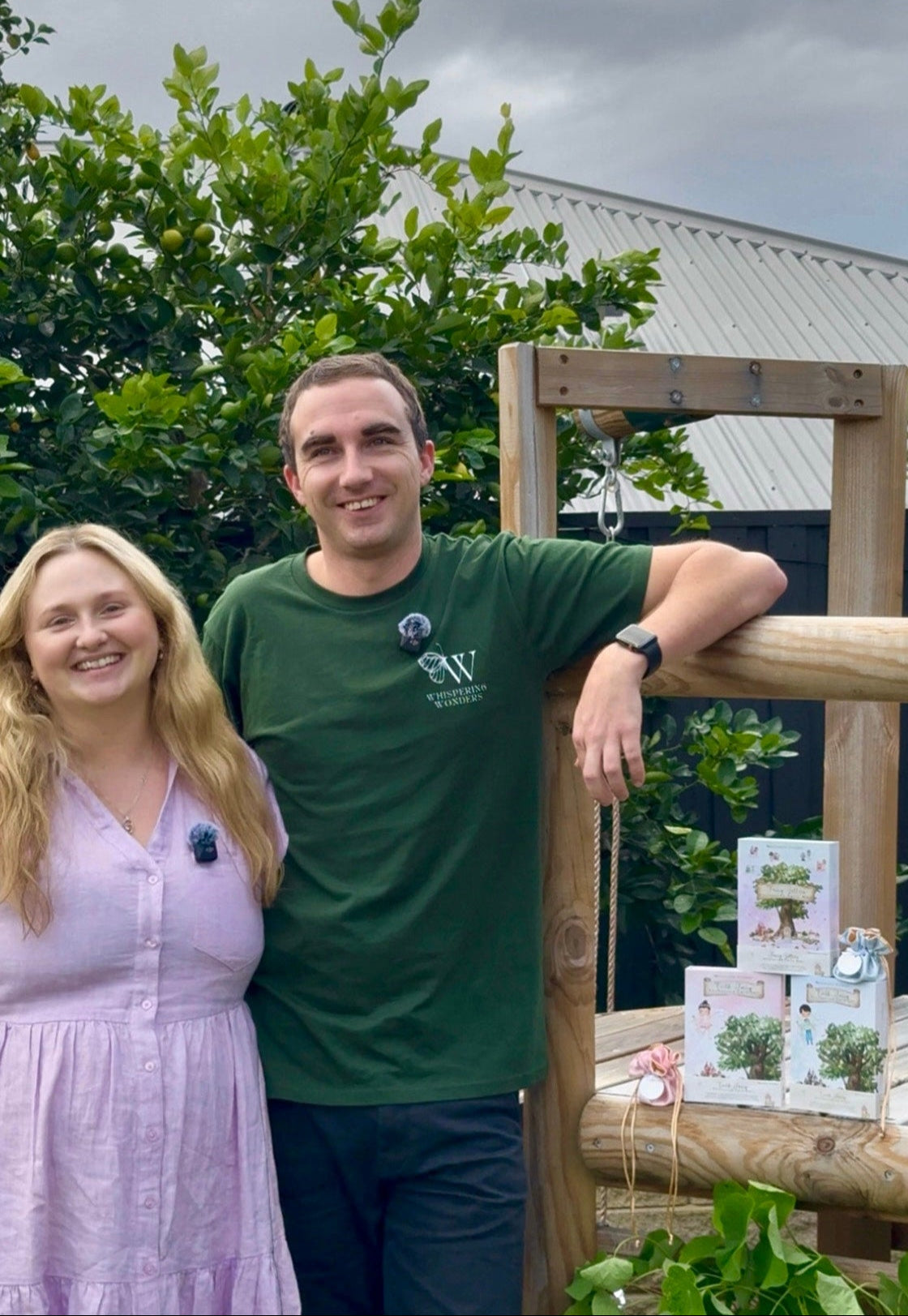 Steph and Corey, Co-Founders of Whispering Wonders