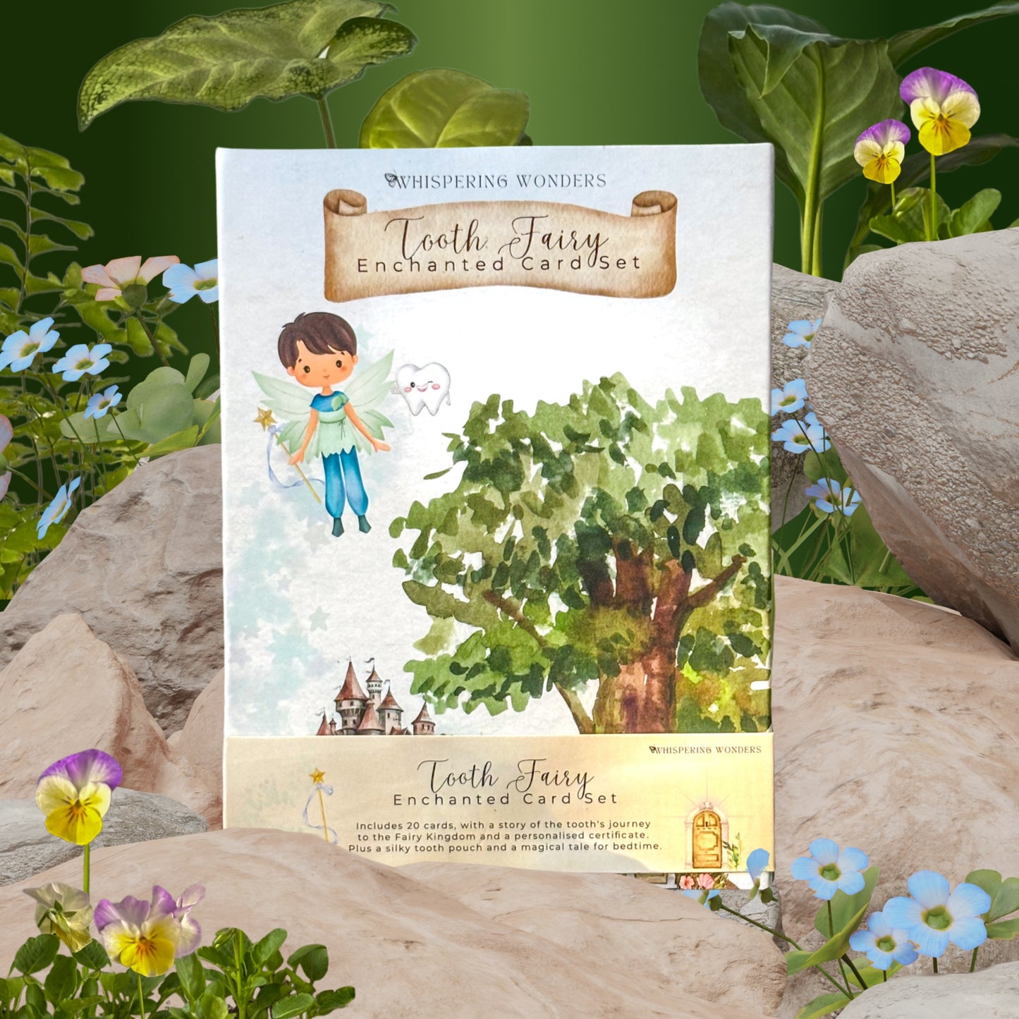 Tooth Fairy Enchanted Card Set in Blue