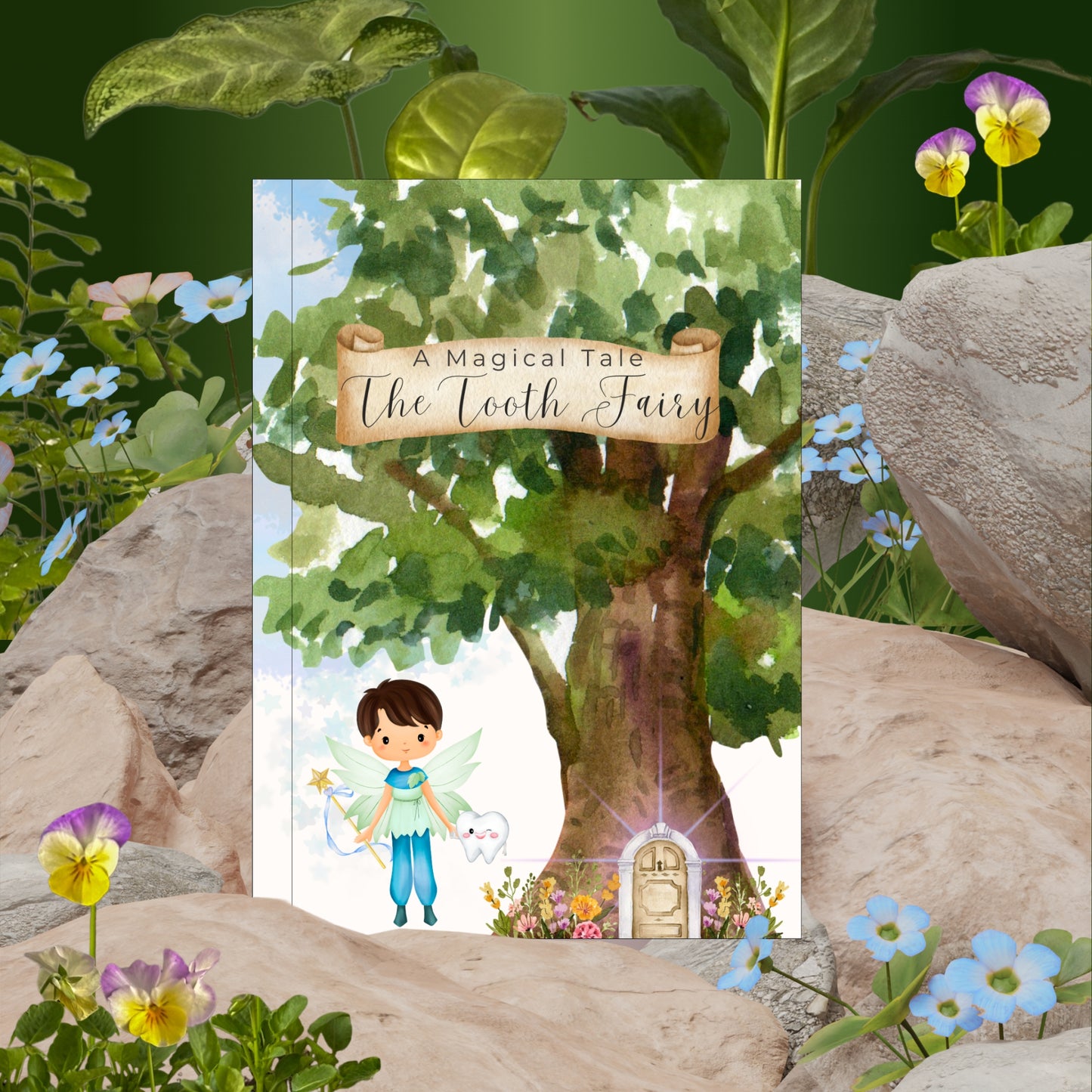 Tooth Fairy Enchanted Card Set in Blue