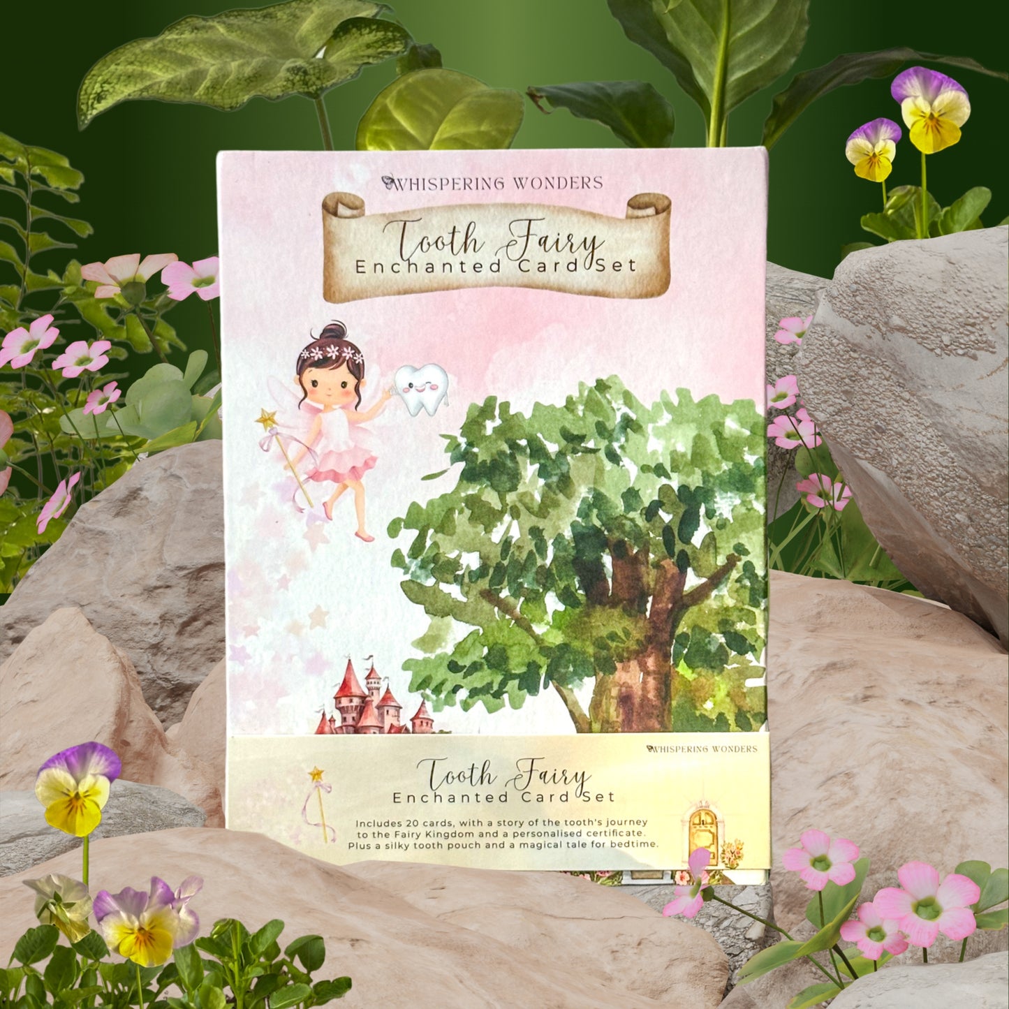 Tooth Fairy Enchanted Card Set in Pink