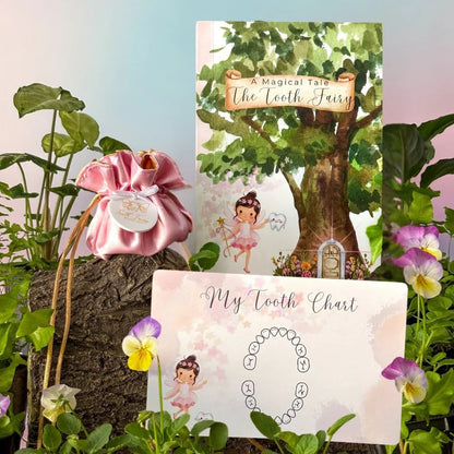 Tooth Fairy Set in Pink Box Contents
