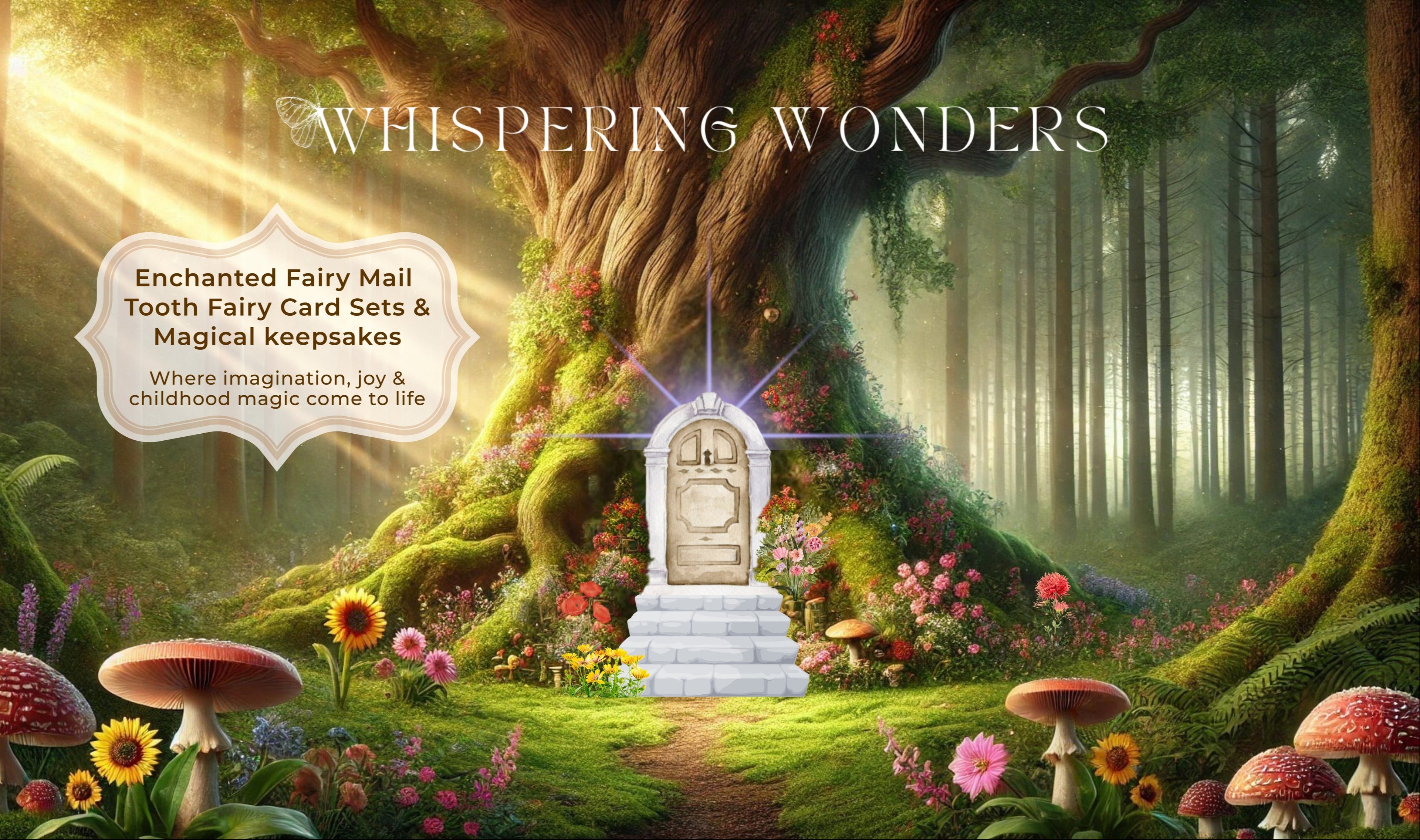 Enchanted Fairy Mail, Tooth Fairy Card Sets & Magical Keepsakes. Where imagination, joy & childhood magic comes to life!